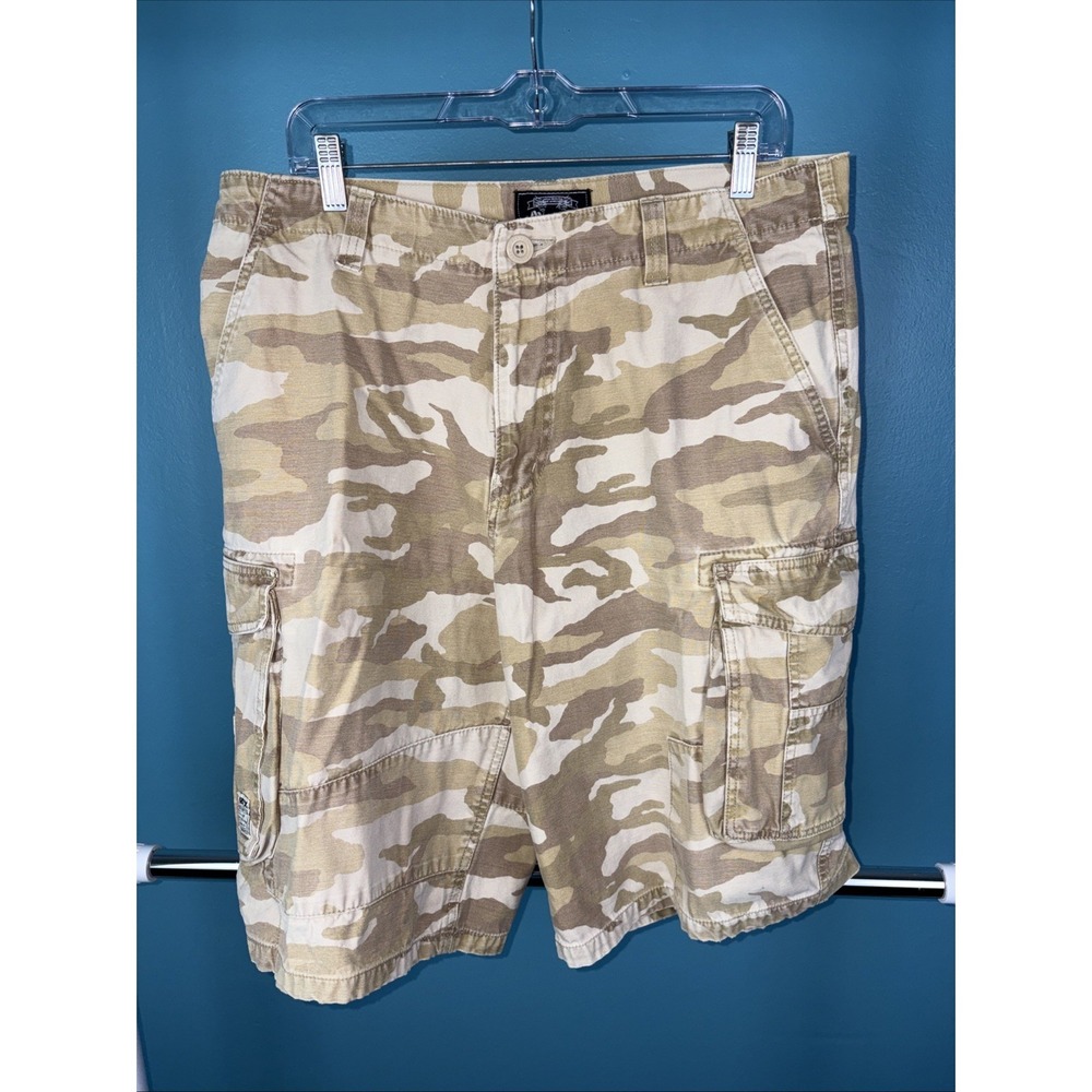 Avirex Desert Camo Cargo Shorts Size 34 Paratrooper Military Y2K